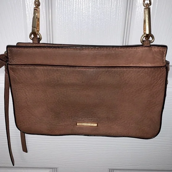 Rebecca Minkhoff Crossbody bag tan leather MAB studded